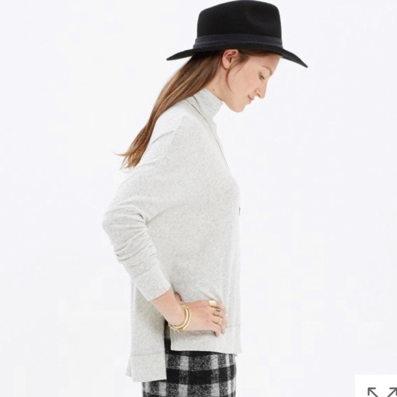 Madewell Studio turtleneck in Heather Cloud - Picture 8 of 16